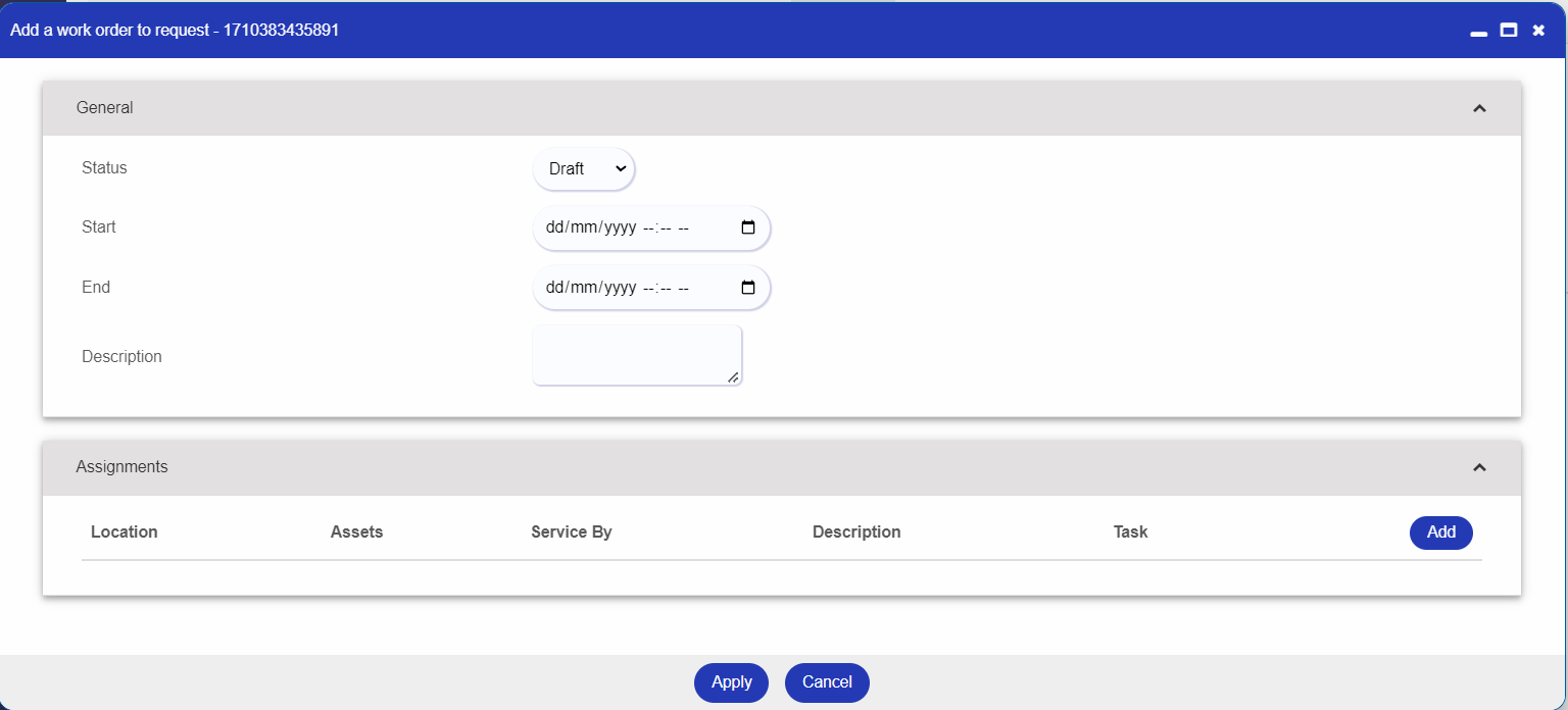 Create Work Orders