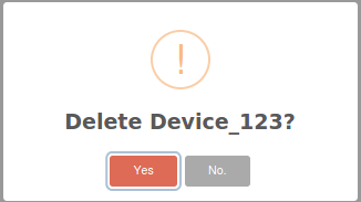 Confirm Remove Device
