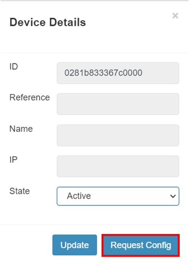 Request Config to Device