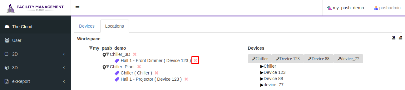 Delete equipment