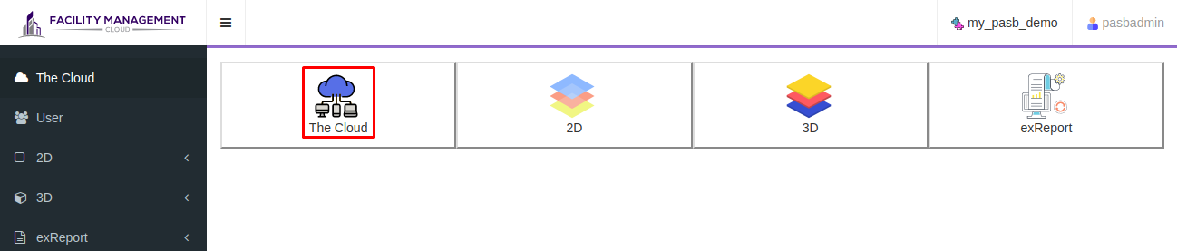 'The Cloud' in the main page