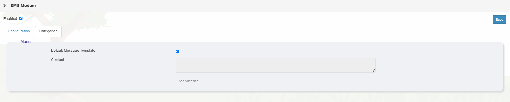 Messaging SMS Modem Categories