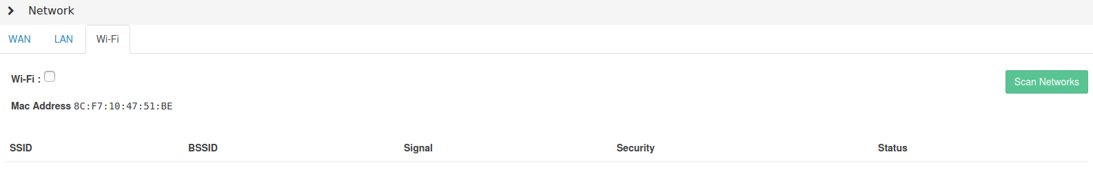 WiFi Configuration