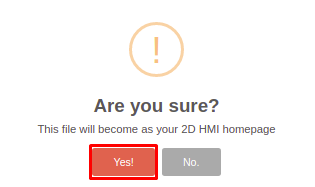 Homepage confirmation