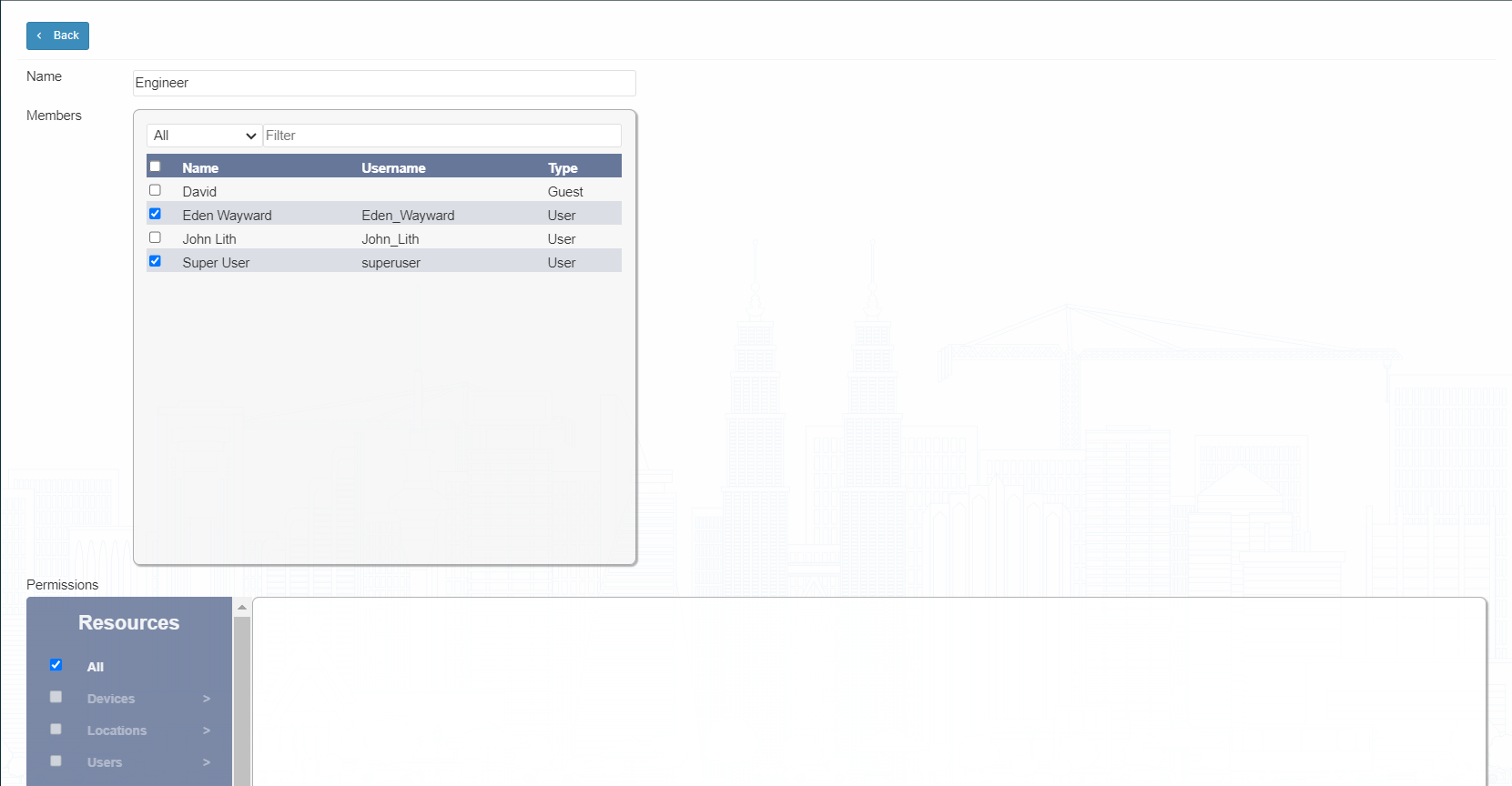Modify Group Details