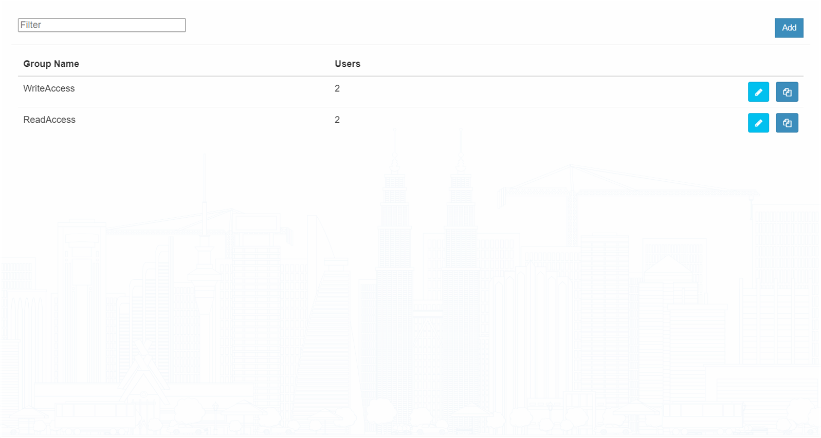 User Groups Management