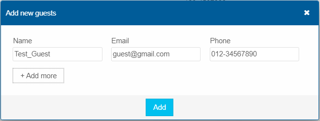 Guest Details