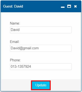 Update Guest Details
