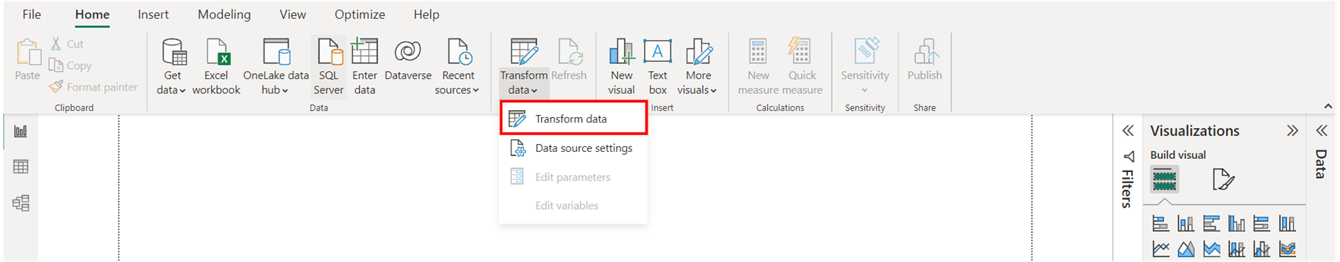 Transform data in Power BI